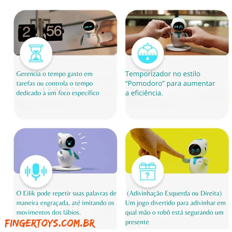 EILIK MINI: O ROBÔ INTERATIVO QUE UNE DIVERSÃO E TECNOLOGIA!
