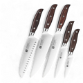 Conjunto com 5 Facas XINZUO Precision Elite: Elegância e Desempenho para Sua Cozinha.