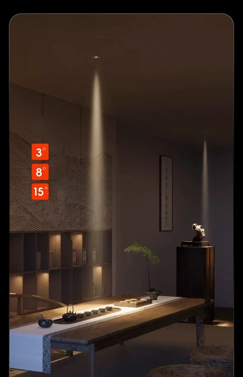 Spotlight LED de Feixe Pequeno SUNS 2 : Iluminação Precisa e Elegante