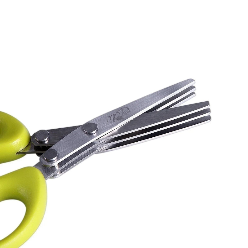 Tesoura de Cozinha Multifuncional em Aço Inoxidável: Corte Ervas, Legumes e Mais com Rapidez e Precisã